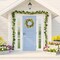 Artificial Spring Summer Wreath for Front Door Yellow Daisy Wreath with Olive Leaf,Eucalyptus Leaves for Front Door Indoor Outdoor Wall Porch Farmhouse Home Decor